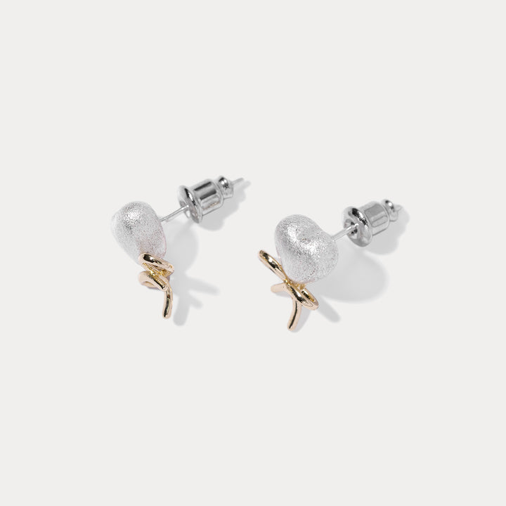 Bow Heart Earrings