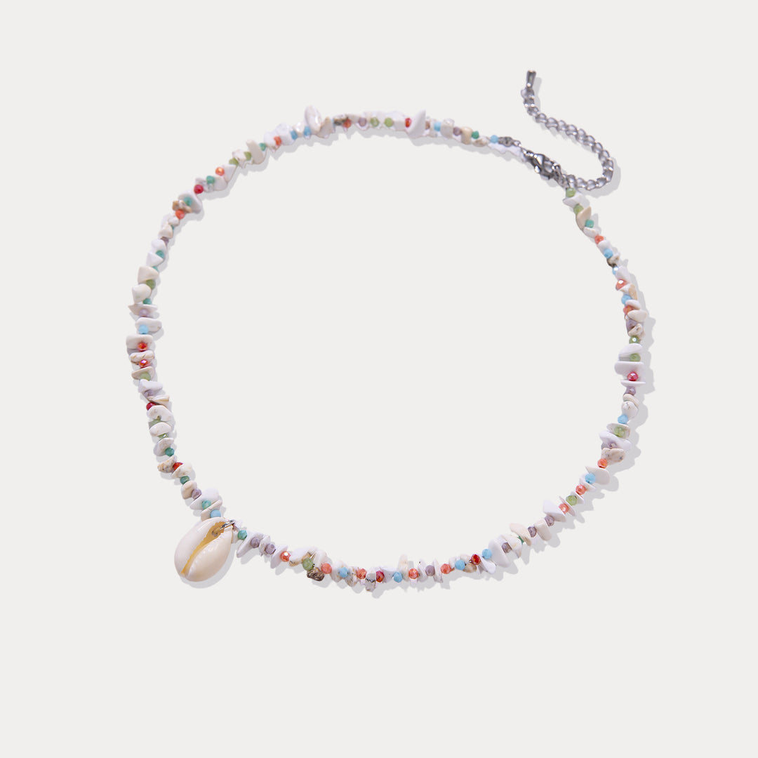Conch Shell Bead Necklace
