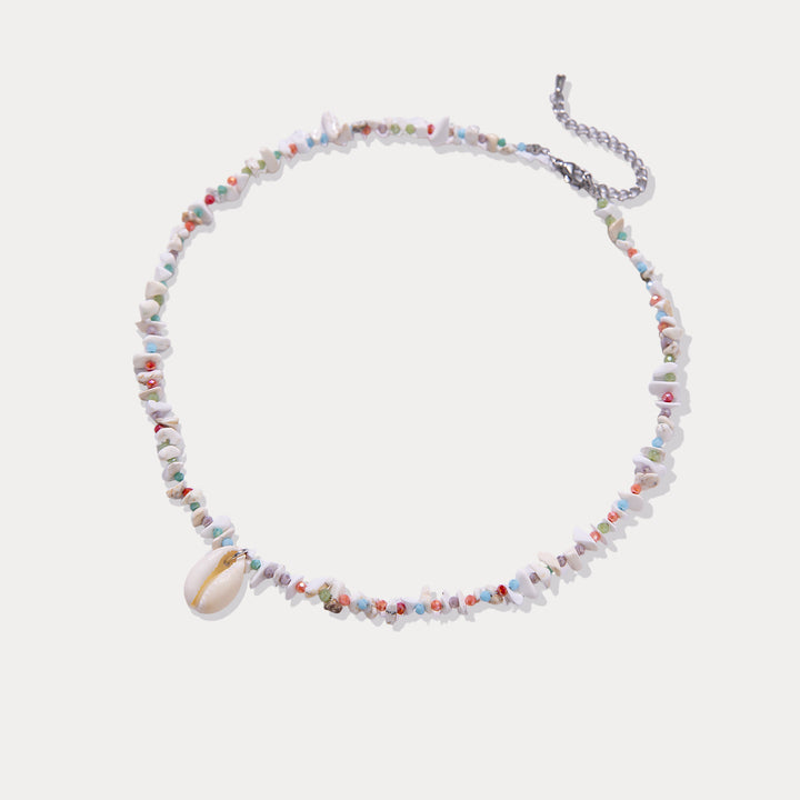 Conch Shell Bead Necklace