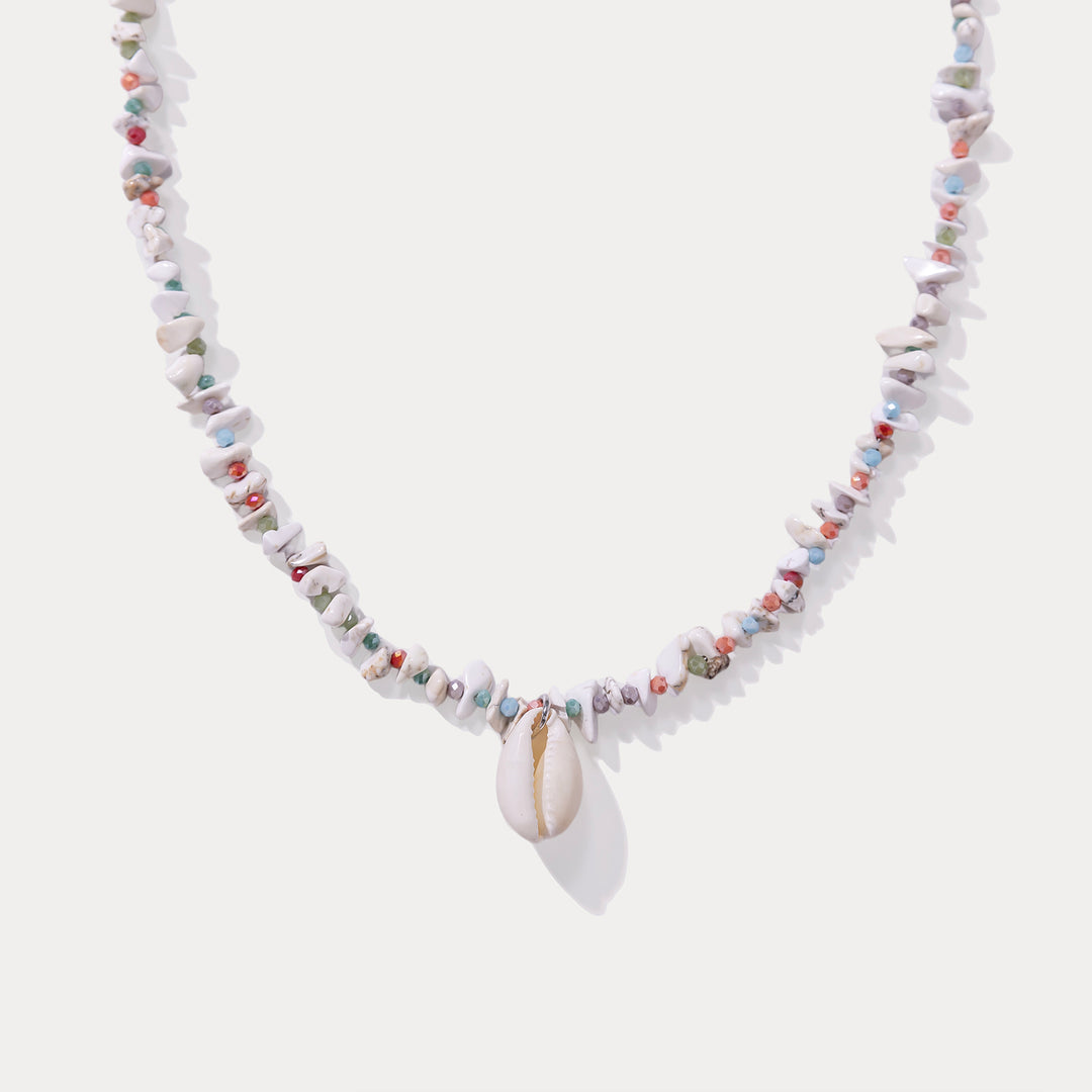 Conch Shell Bead Necklace