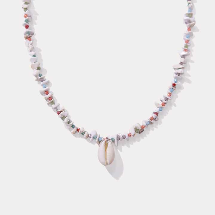 Conch Shell Bead Necklace