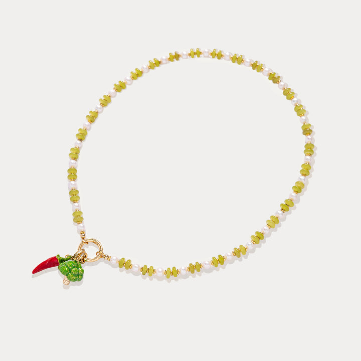 Green Beaded Necklace