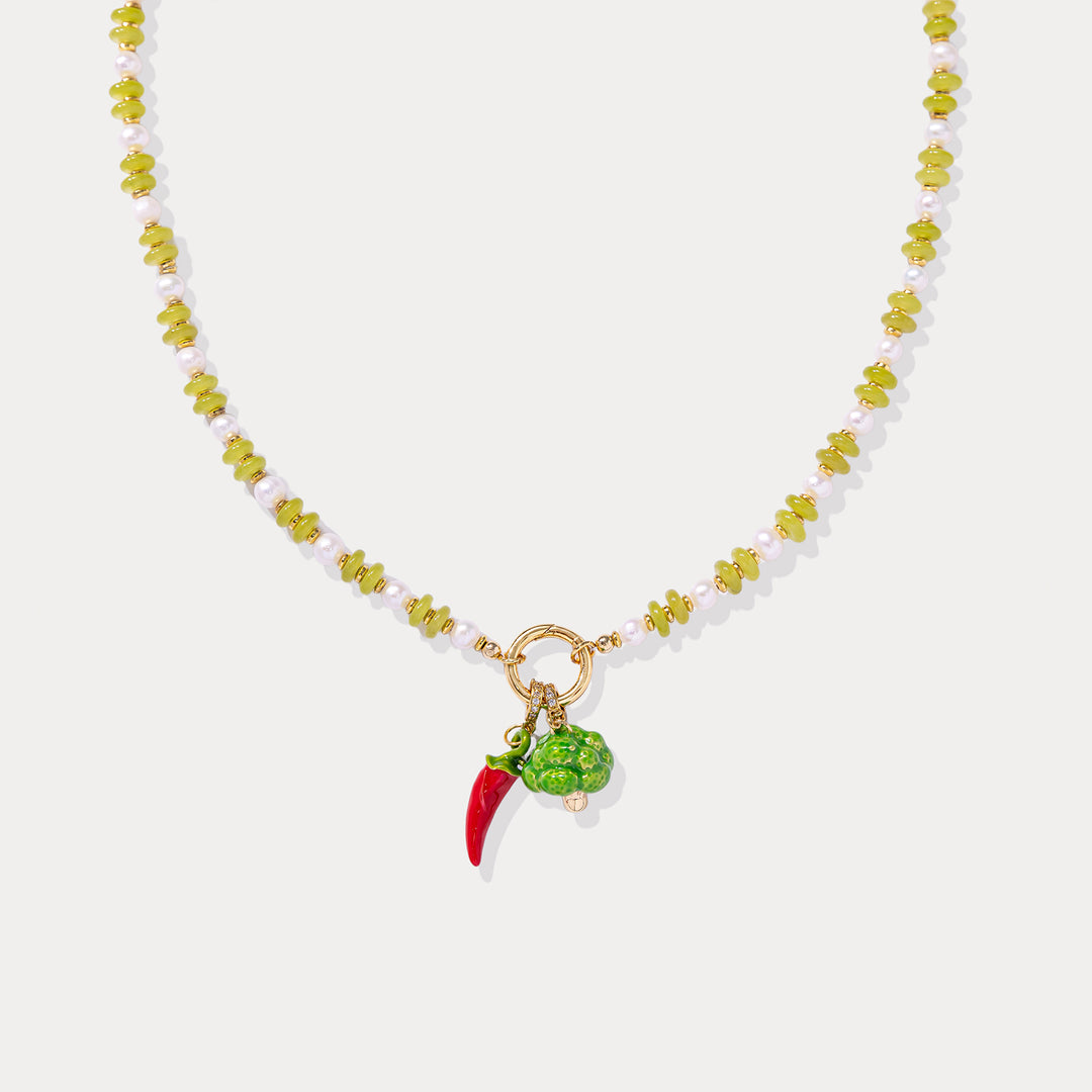 Green Beaded Necklace