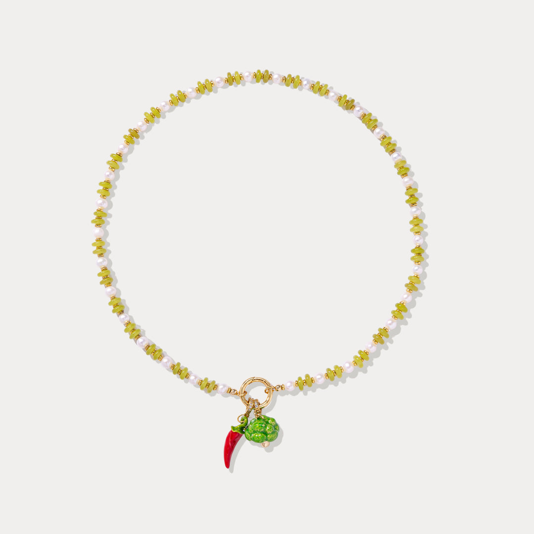 Green Beaded Necklace