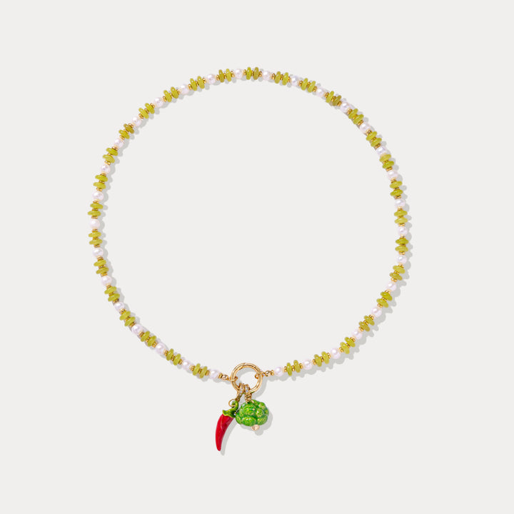 Green Beaded Necklace