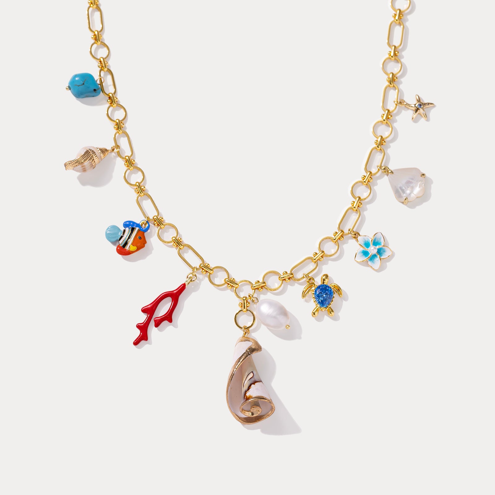  Selenichast Ocean Necklace Summer Necklace