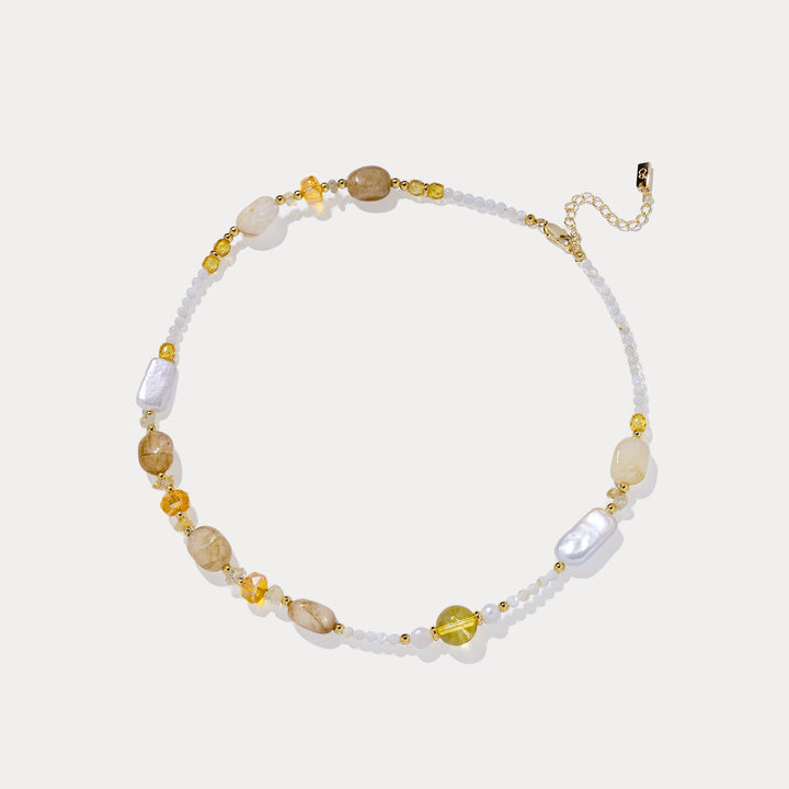 Citrine Beaded Necklace