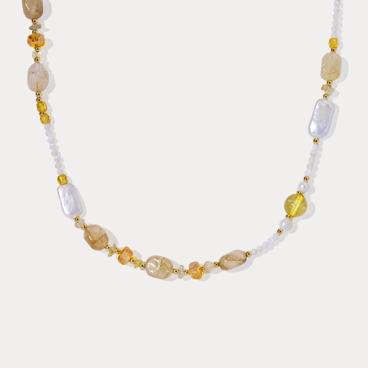 Citrine Beaded Necklace