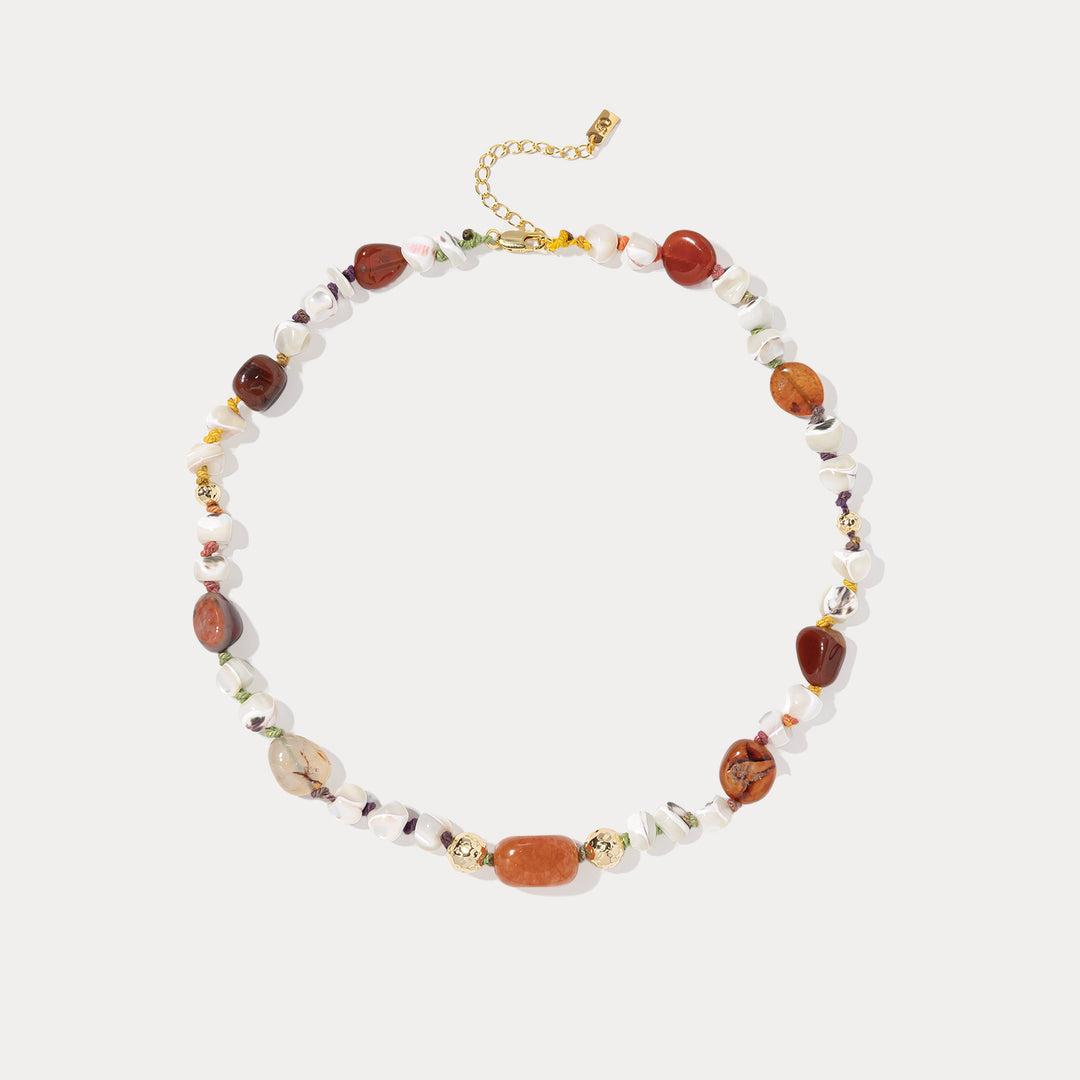 Carnelian Bead Necklace