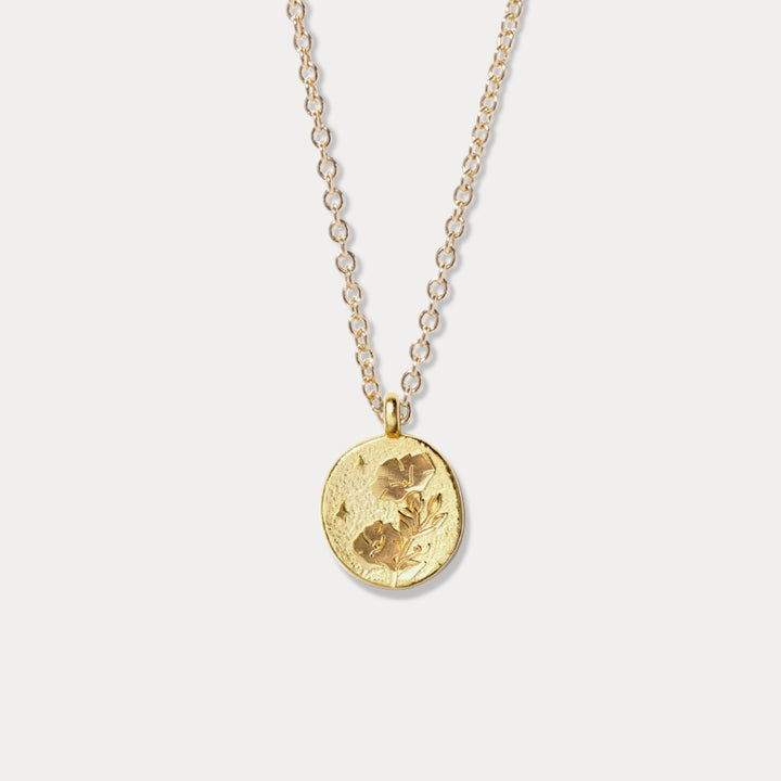 Morning Glory Necklace - September Birth Flower