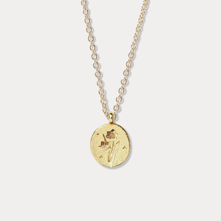 Narcissus Necklace - December Birth Flower
