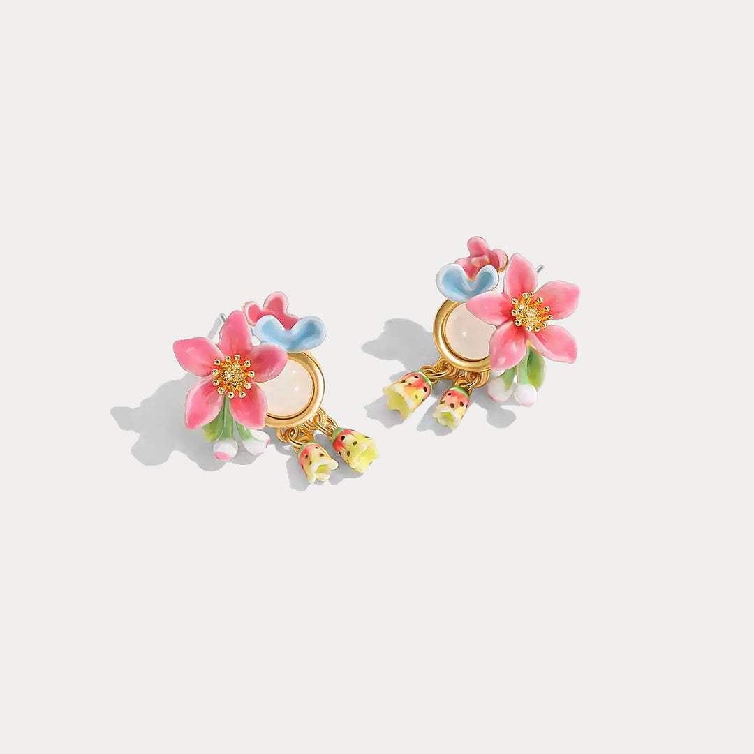 Tropical Flower Earrings