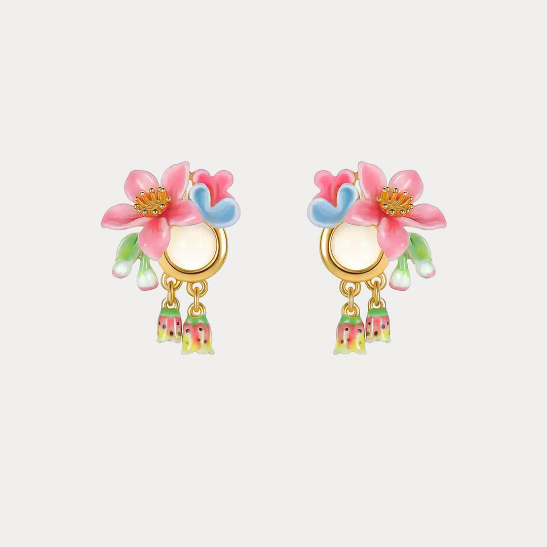 Tropical Flower Earrings