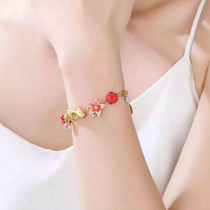 Tropical Flower Bracelet