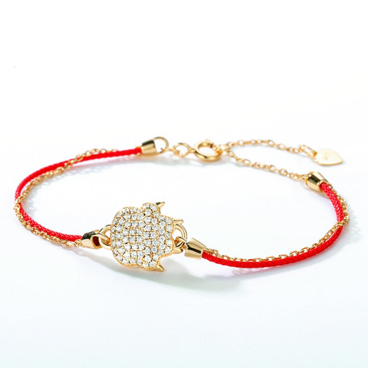 Tiger Zodiac Red String Bracelet