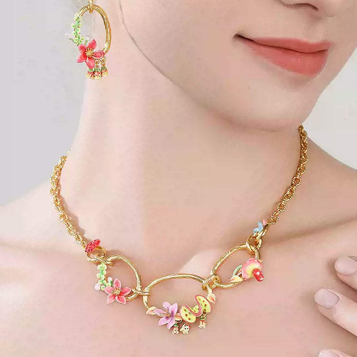 Tropical Flower Necklace