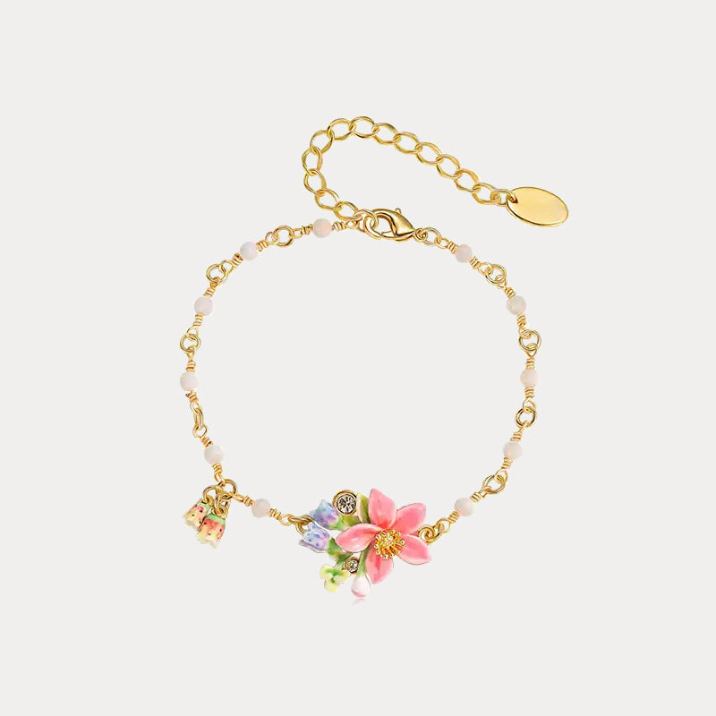 Tropical Flower Bracelet