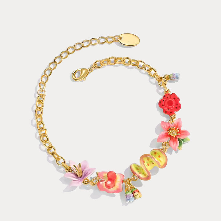 Tropical Flower Bracelet