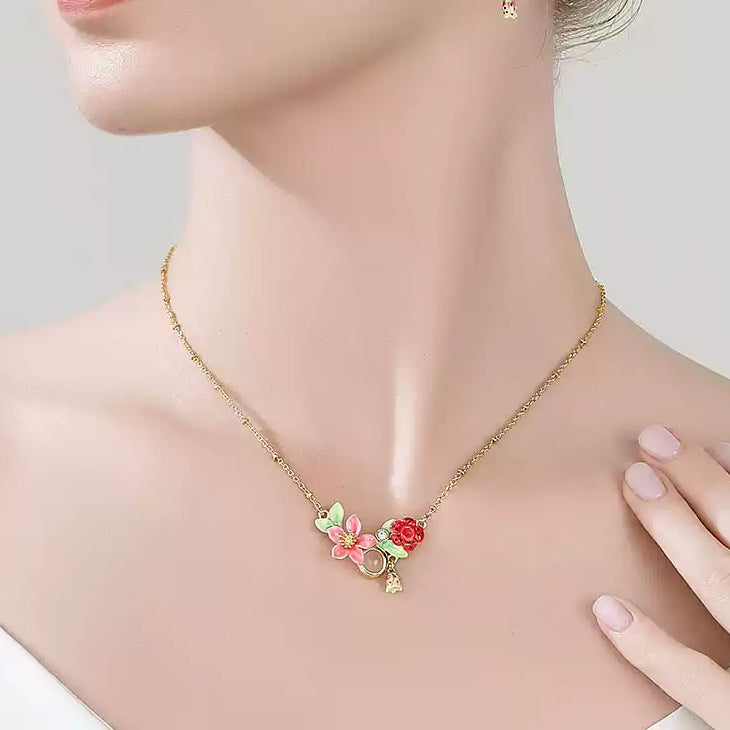 Tropical Flower Necklace