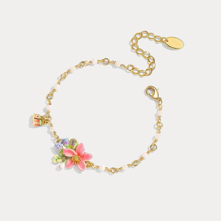 Tropical Flower Bracelet