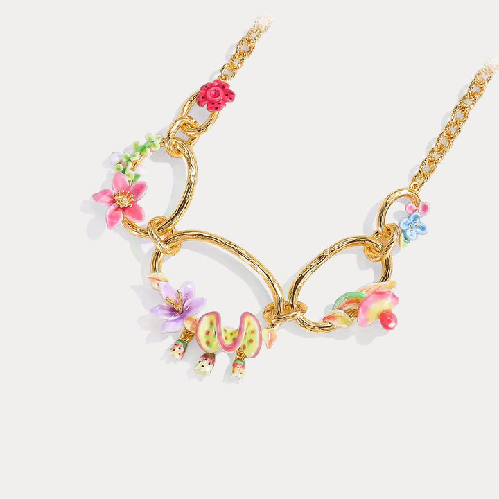 Tropical Flower Necklace