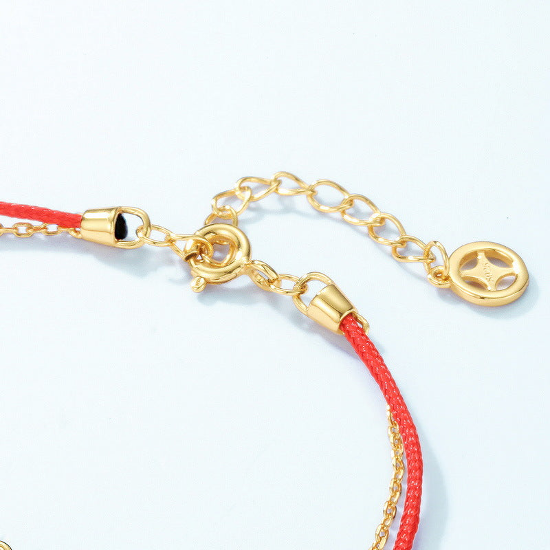 Rabbit Zodiac Red String Bracelet