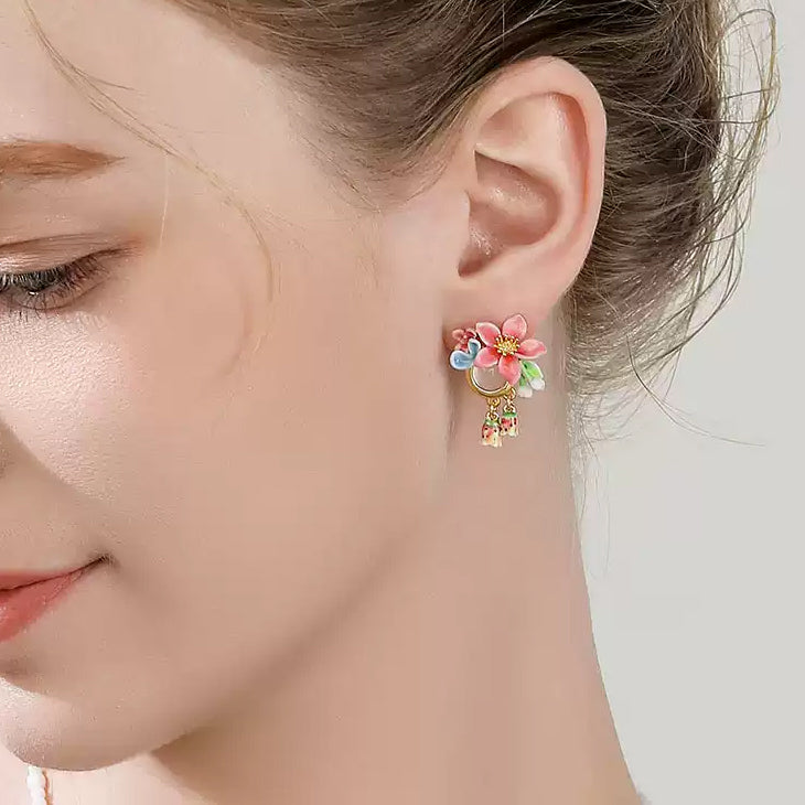 Tropical Flower Earrings