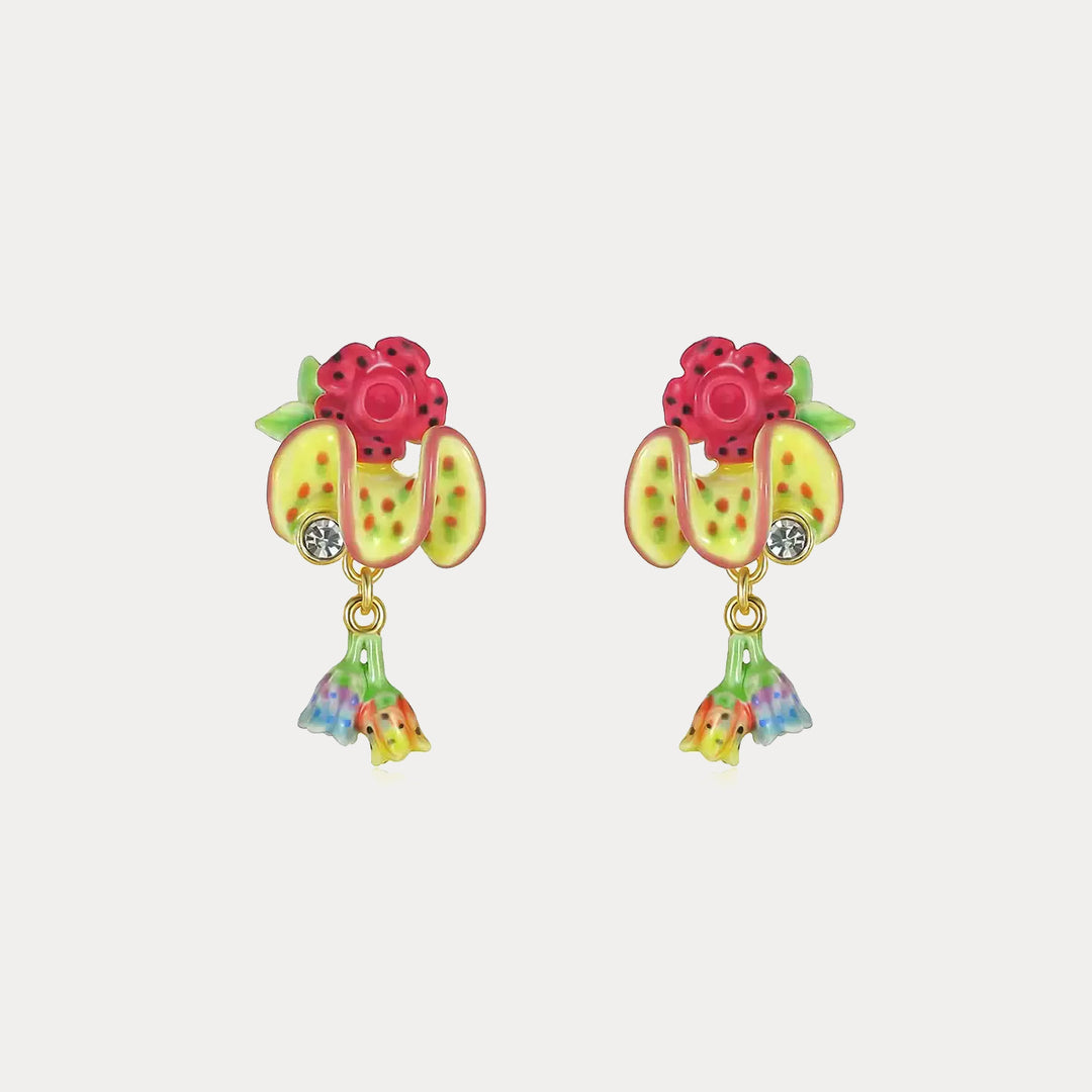 Tropical Flower Earrings