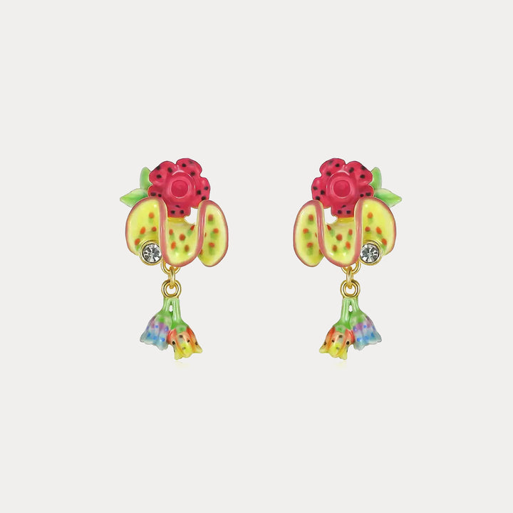 Tropical Flower Earrings