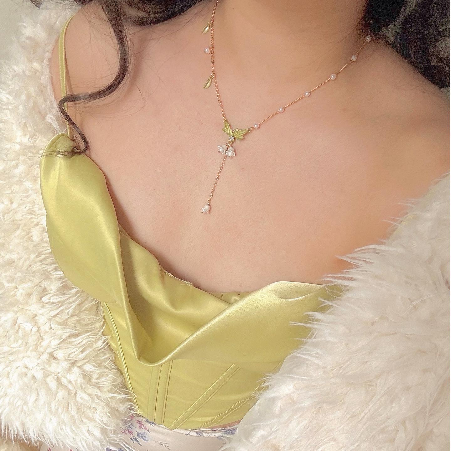 Lily Of The Valley Y-Necklace