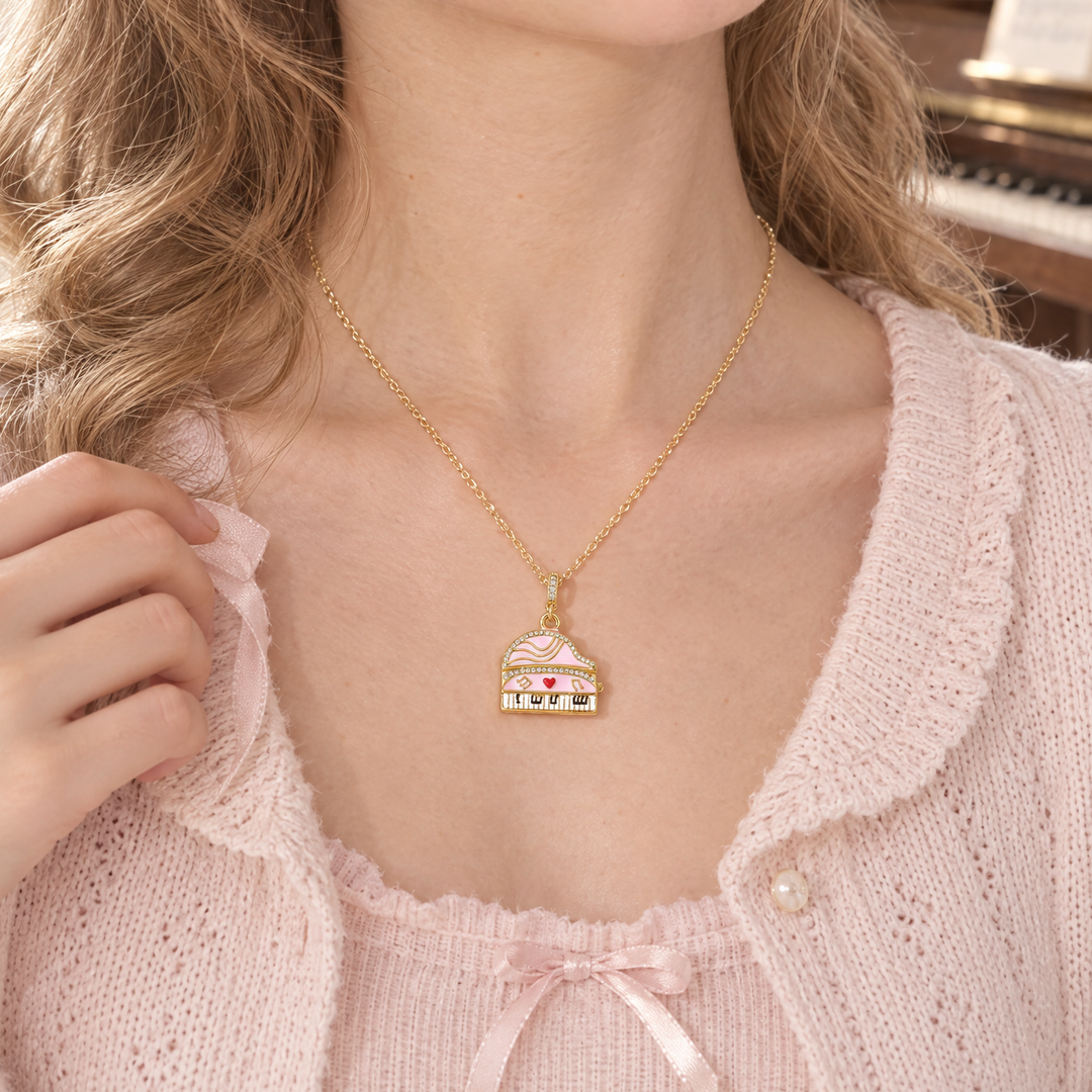 Piano Locket Necklace