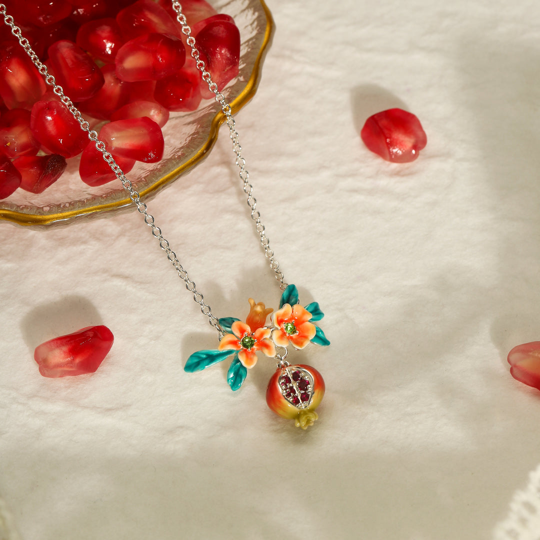 Pomegranate Fruit Necklace
