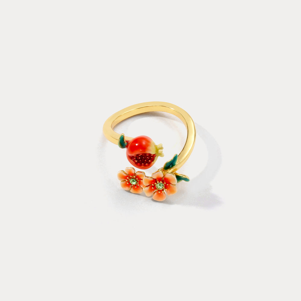 Pomegranate Gold Ring