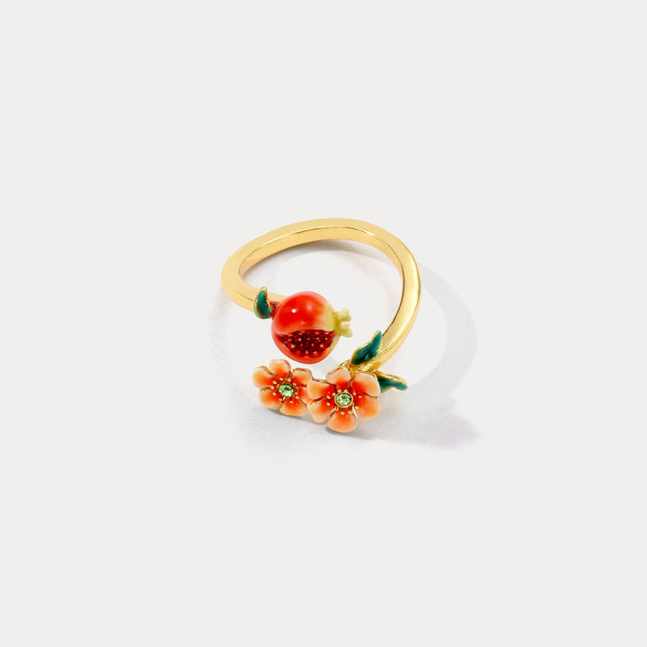Pomegranate Gold Ring