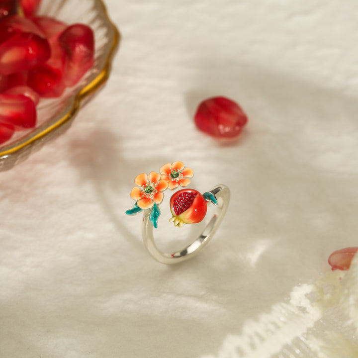 Pomegranate Sliver Open Ring