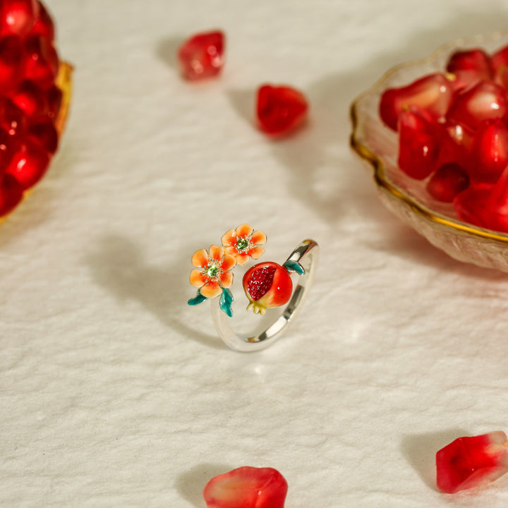 Pomegranate Sliver Ring
