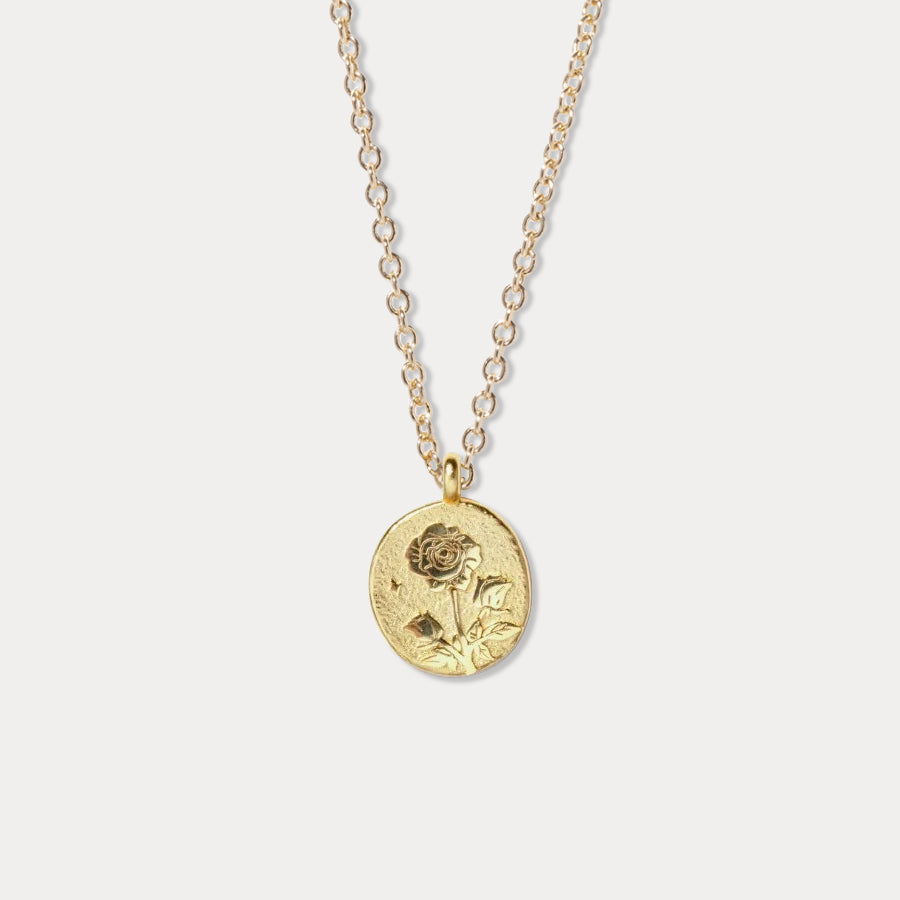 Rose Necklace - June Birth Flower