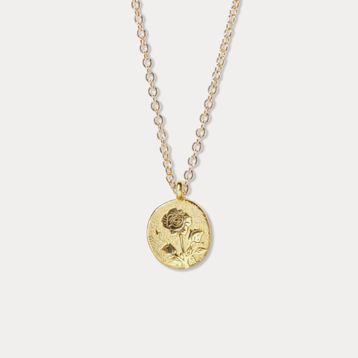 Rose Necklace - June Birth Flower