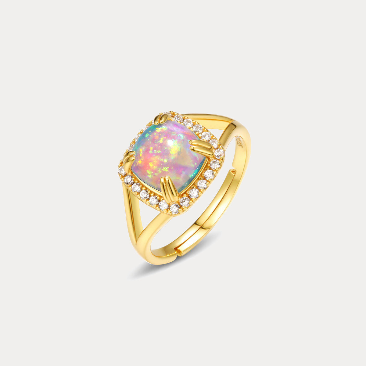 Galaxy Opal Engagement Ring