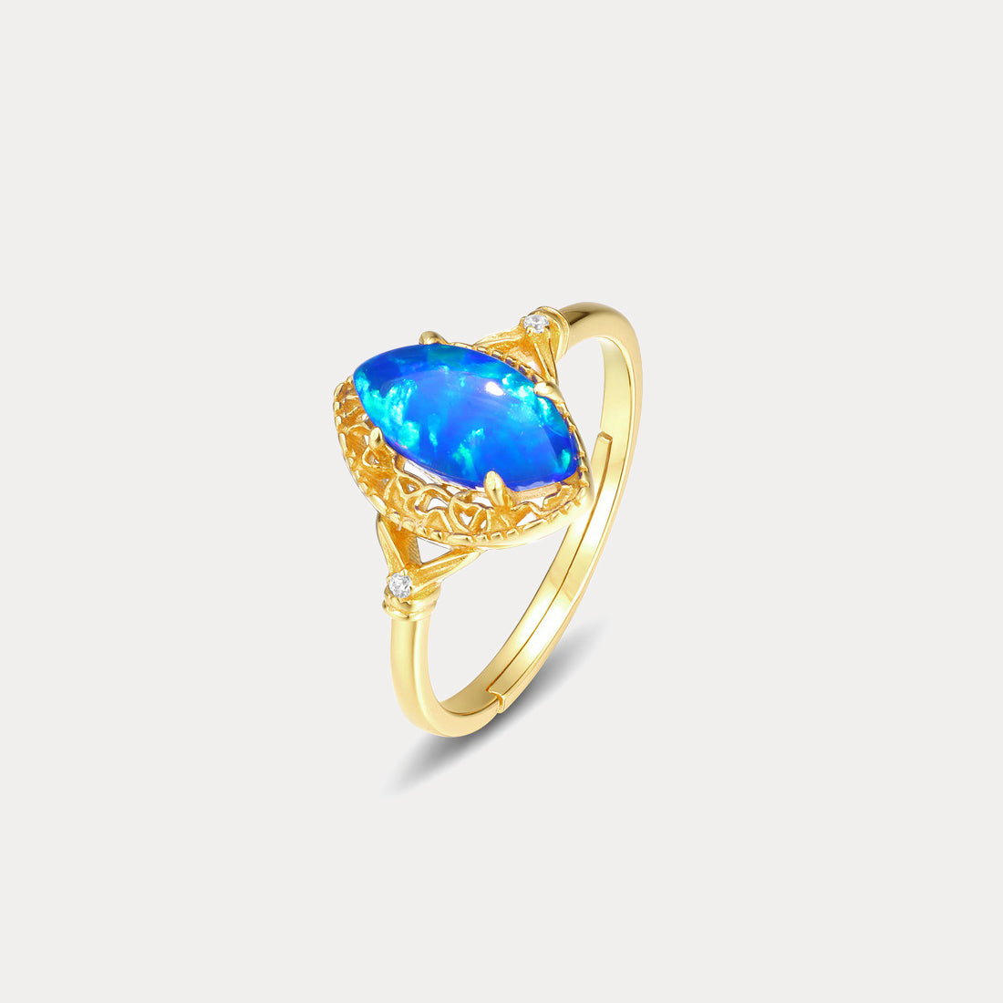 Selenichast Blue Opal Ring