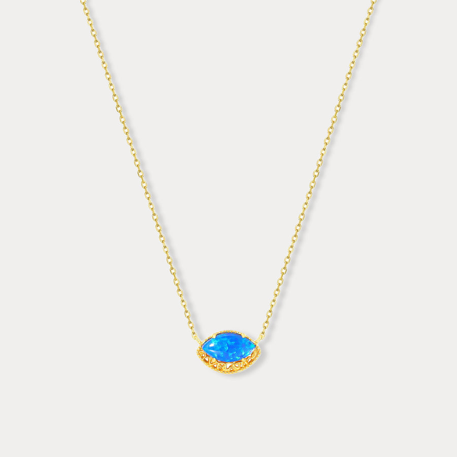 Selenichast Blue Opal Necklace
