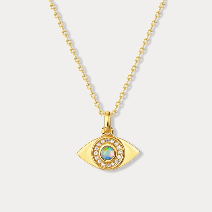 Selenichast Opal Evil Eye Necklace