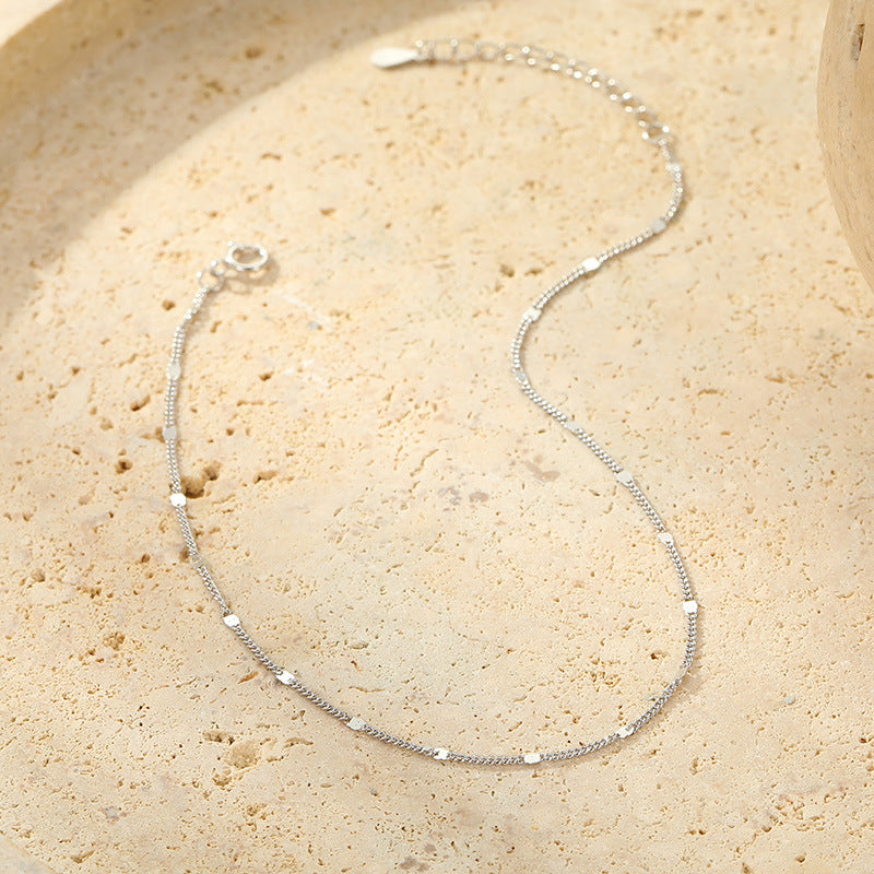 Silver Chain Anklet Selenichast 