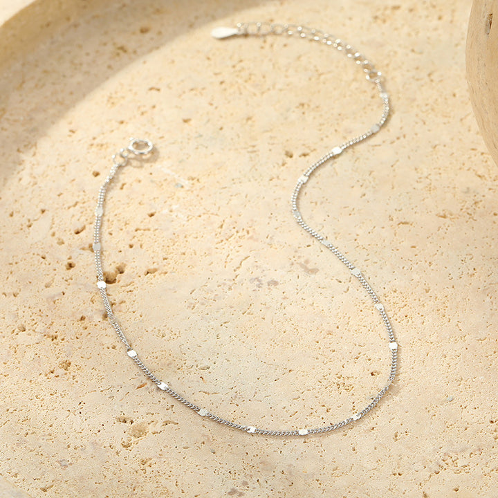 Silver Chain Anklet Selenichast 
