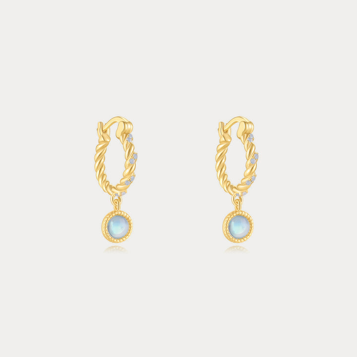 Selenichast Opal Huggie Earrings