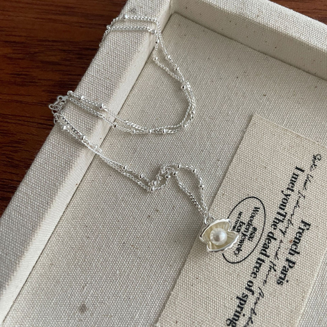 Shell Necklace Selenichast Silver Jewelry