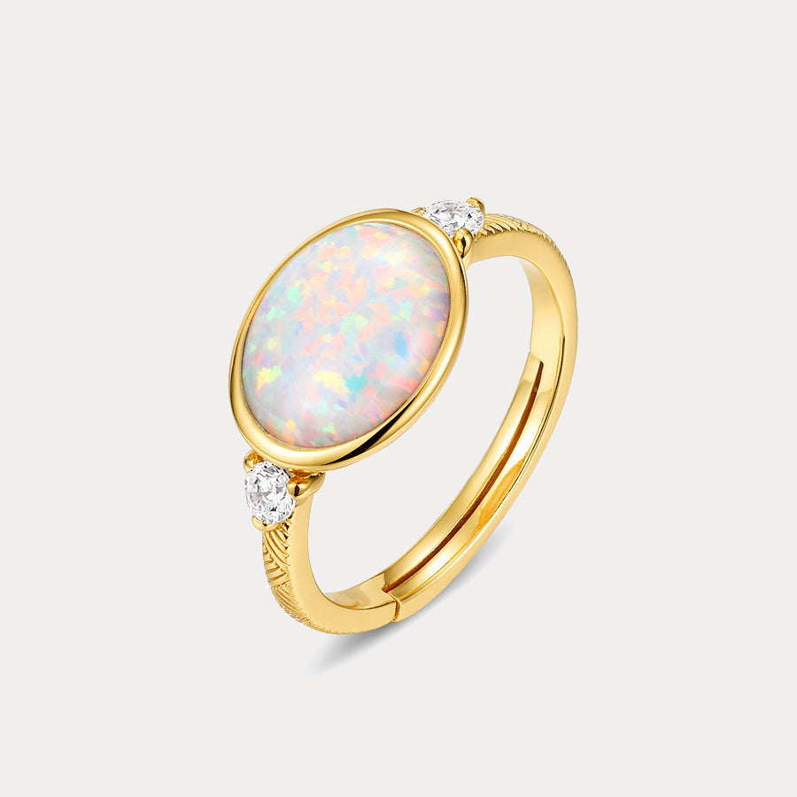 Selenichast Opal Vintage Ring