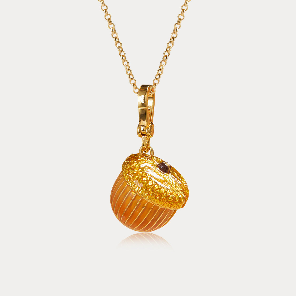 Squirrel with Acorn Locket Necklace