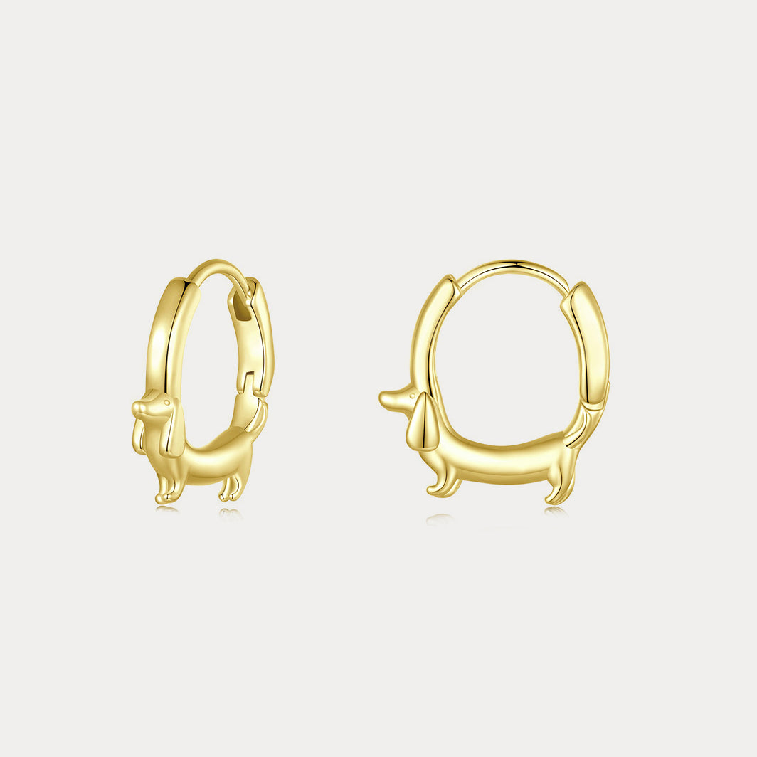 Dachshund Hoop Earrings Selenichast 