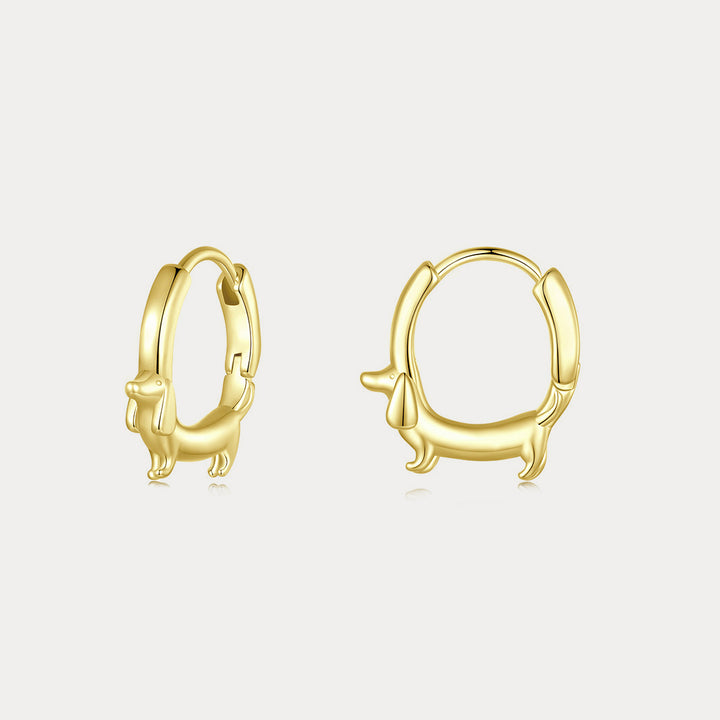 Dachshund Hoop Earrings Selenichast 